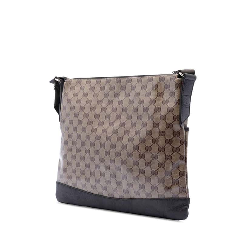 Gucci GG Crystal Crossbody Brown Canvas Very good condition - Back View