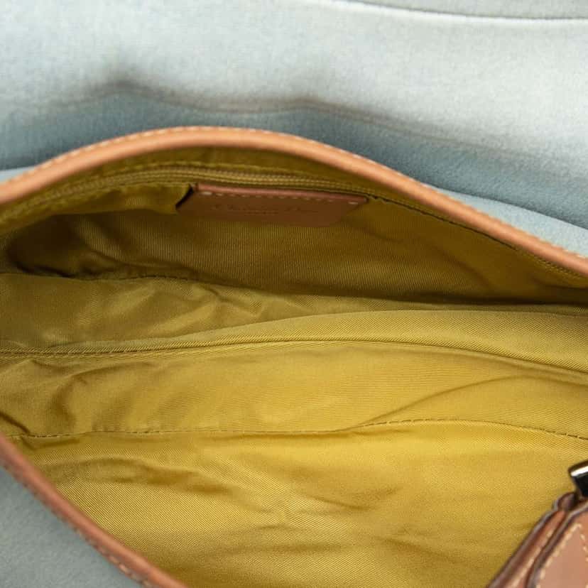 Dior Denim Saddle bag Blue Denim Good condition - Model View
