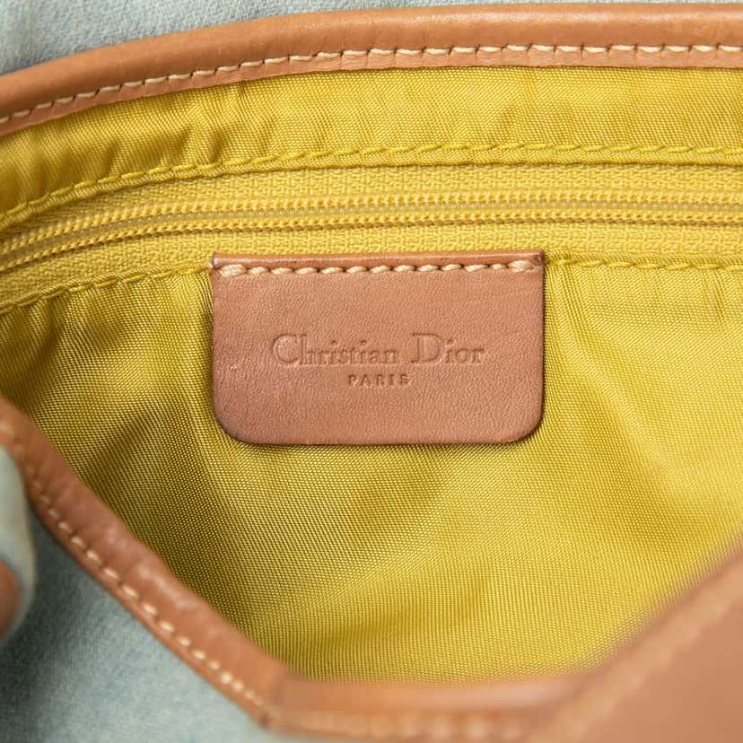 Dior Denim Saddle bag Blue Denim Good condition - Box View