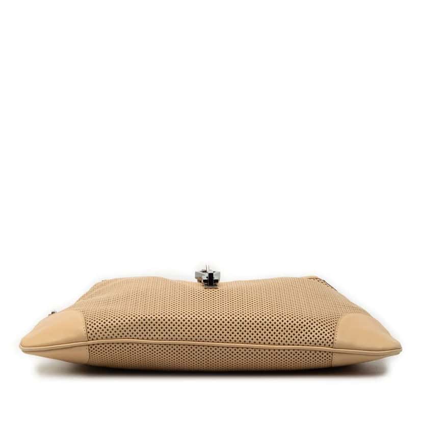 Gucci Perforated Calfskin Jackie Hobo Brown Leather Very good condition - Inside View
