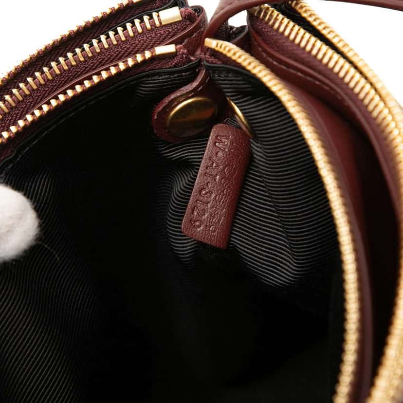 Celine Large Lambskin Trio Crossbody Red Leather Fair condition - Box View