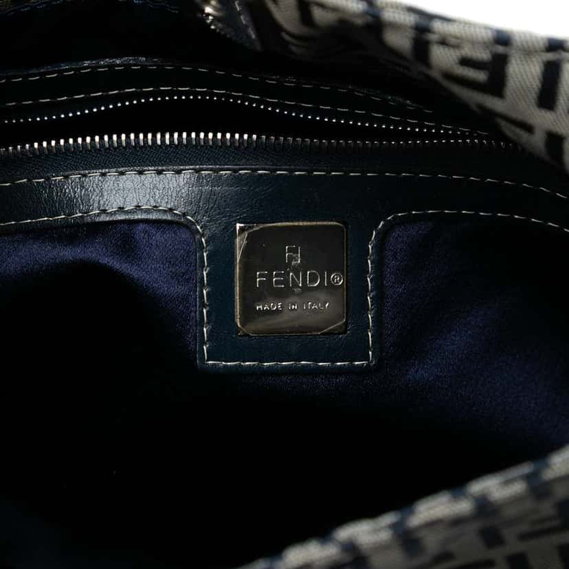 Fendi Zucchino Canvas Tote Grey Canvas Good condition - Box View
