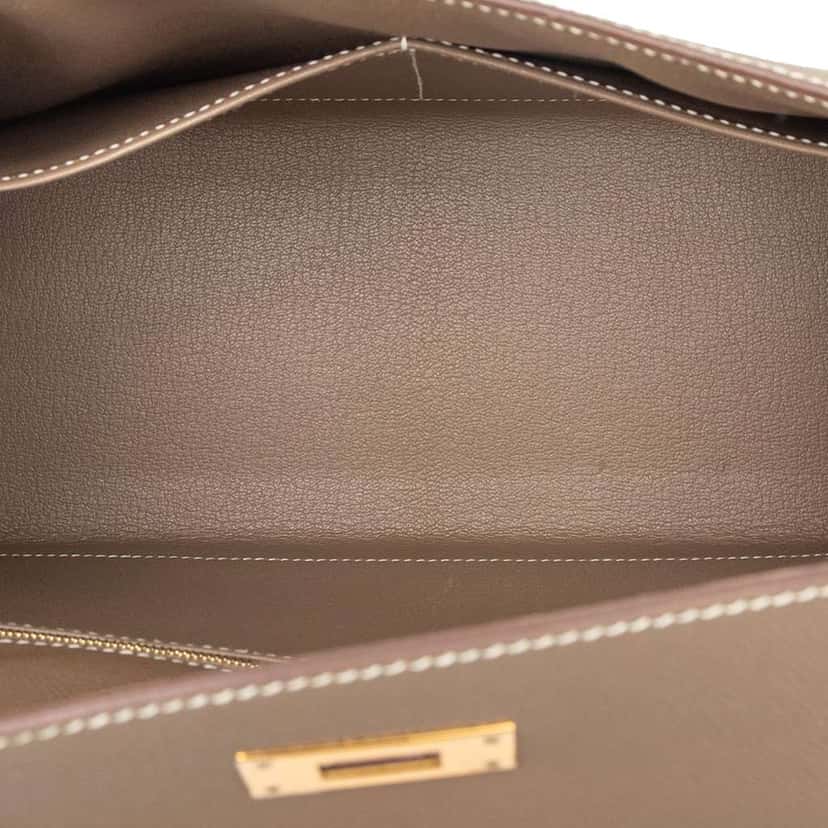 Hermès Epsom Kelly II Sellier 32 Brown Leather Good condition - Model View