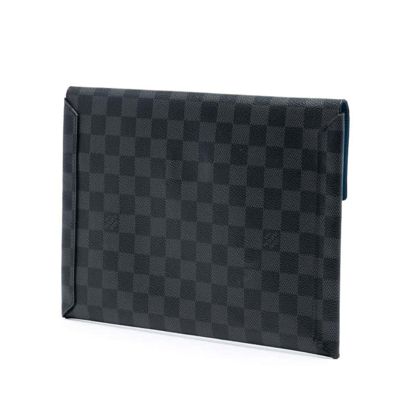 Louis Vuitton Damier Graphite Alpha Pochette GM Black Very good condition - Back View