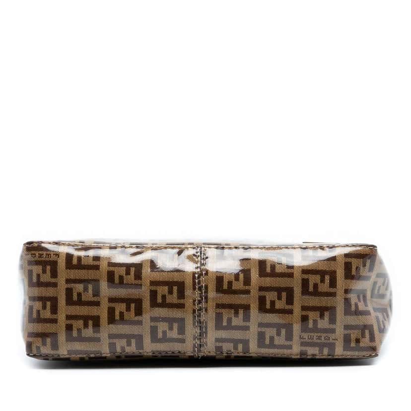 Fendi Zucchino Crystal Handbag Brown Canvas Very good condition - Inside View
