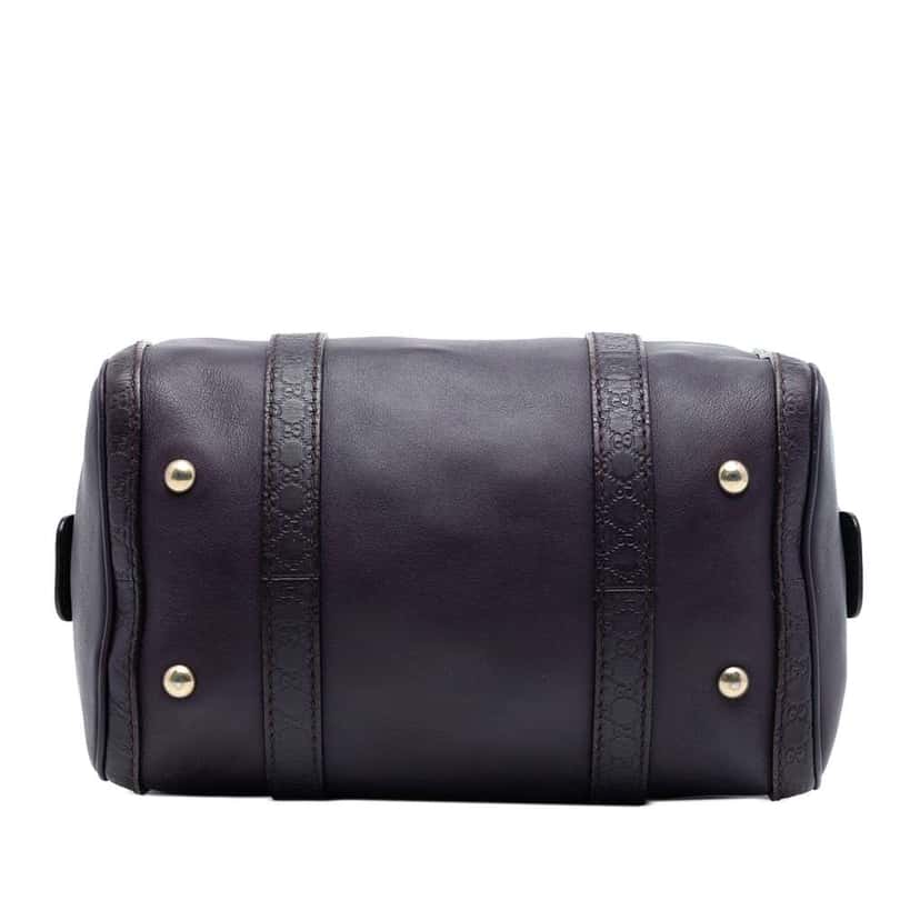 Gucci Small Guccissima Trimmed Leather Joy Boston Bag Purple Leather Very good condition - Inside View