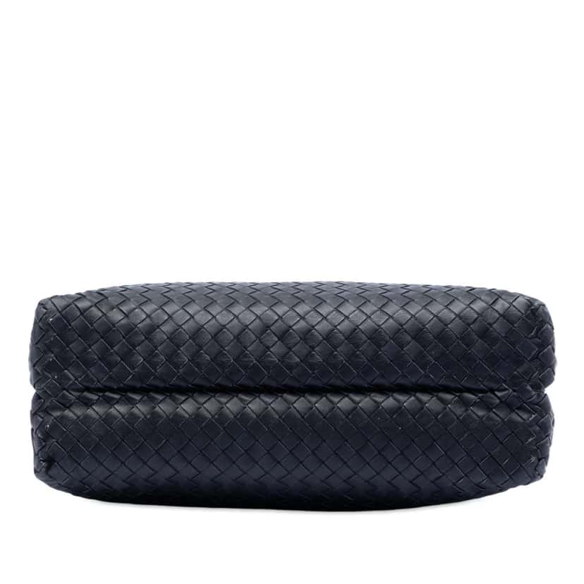 Bottega Veneta Nappa Intrecciato Shoulder Bag Black Leather Good condition - Inside View
