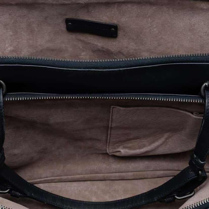 Bottega Veneta Nappa Intrecciato Shoulder Bag Black Leather Good condition - Model View