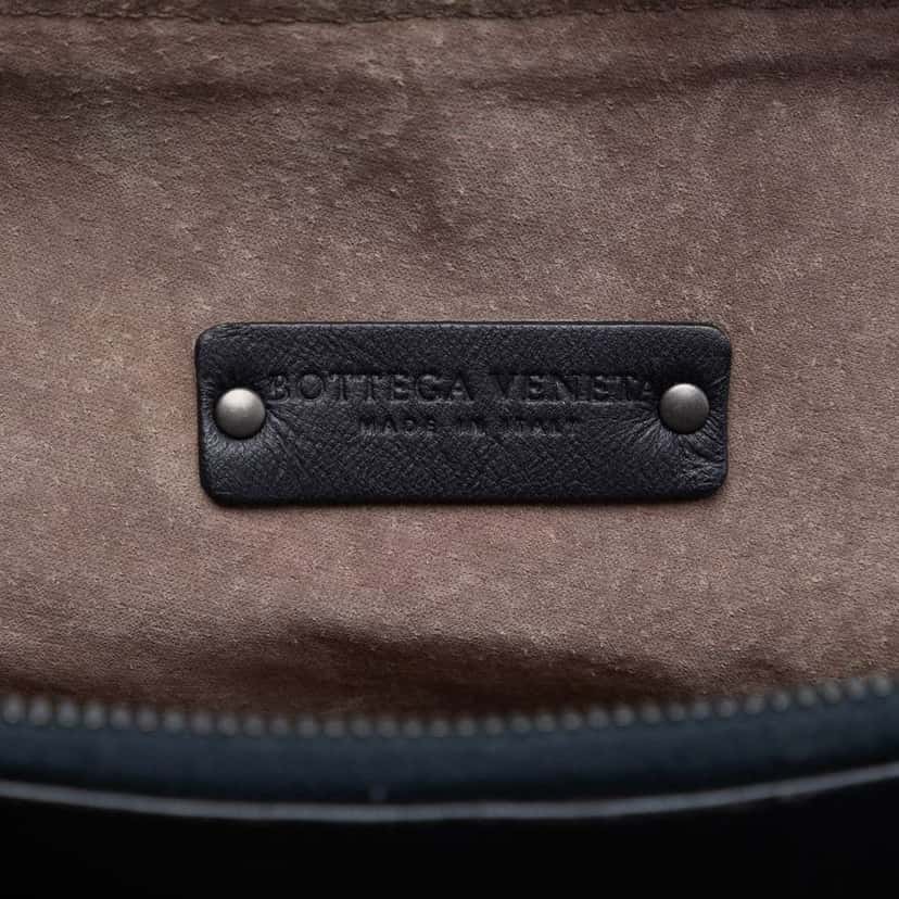 Bottega Veneta Nappa Intrecciato Shoulder Bag Black Leather Good condition - Box View