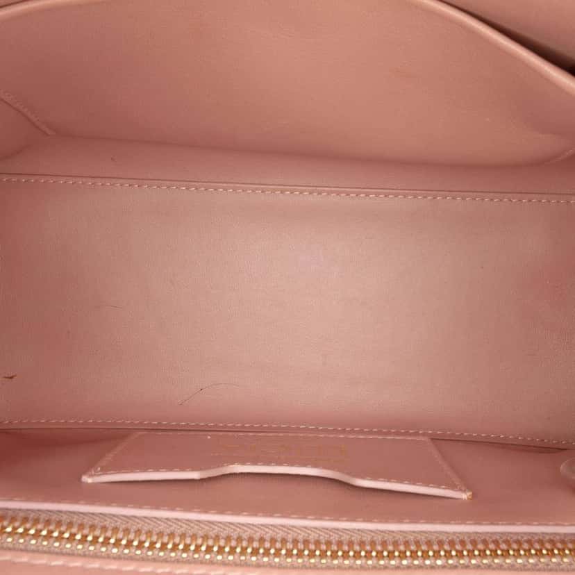 Dolce & Gabbana Small Embossed Leather Lucia Satchel Red Leather Good condition - Model View