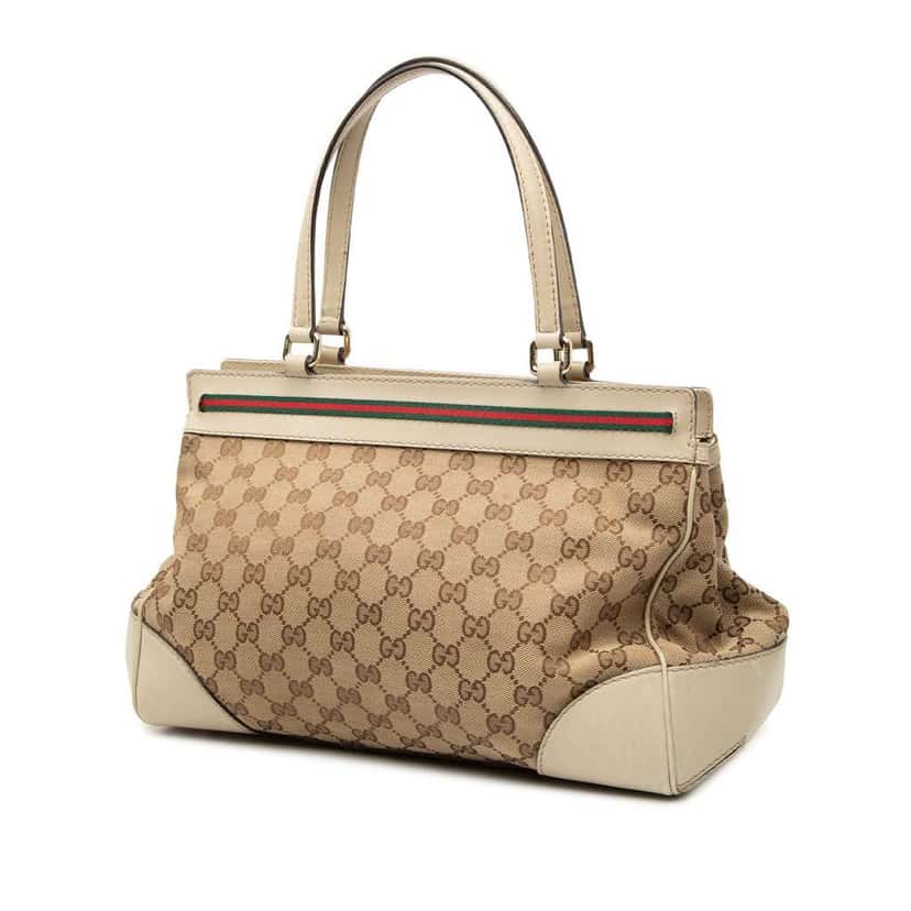 Gucci GG Canvas Mayfair Tote Brown Canvas Good condition - Back View