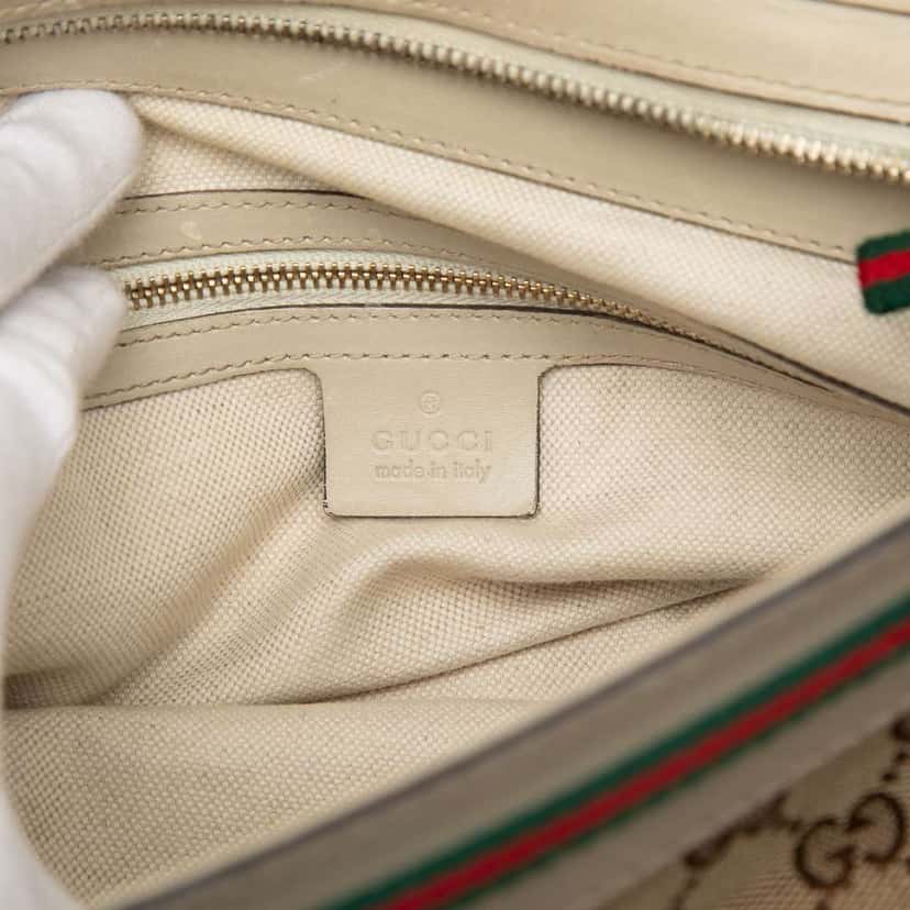 Gucci GG Canvas Mayfair Tote Brown Canvas Good condition - Box View