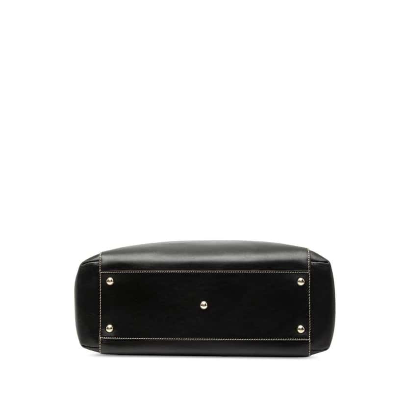 Gucci Leather Hysteria Crest Tote Black Leather Very good condition - Inside View