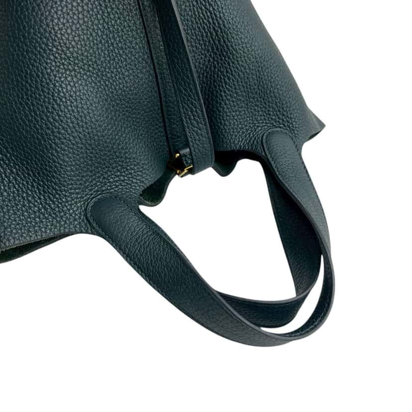 Hermès Clemence Picotin Lock 18 Green Leather Good condition - Model View