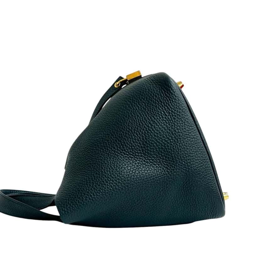 Hermès Clemence Picotin Lock 18 Green Leather Good condition - Box View