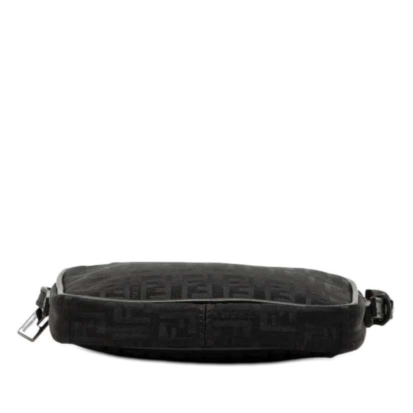 Fendi Mini Zucchino Canvas Zip Crossbody Black Canvas Very good condition - Inside View