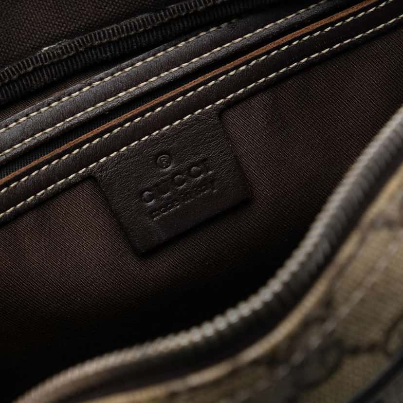 Gucci GG Supreme Crossbody Brown Canvas Very good condition - Box View