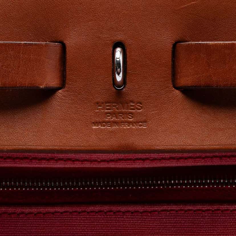 Hermès Toile Herbag Zip 31 Pink Canvas Very good condition - Box View