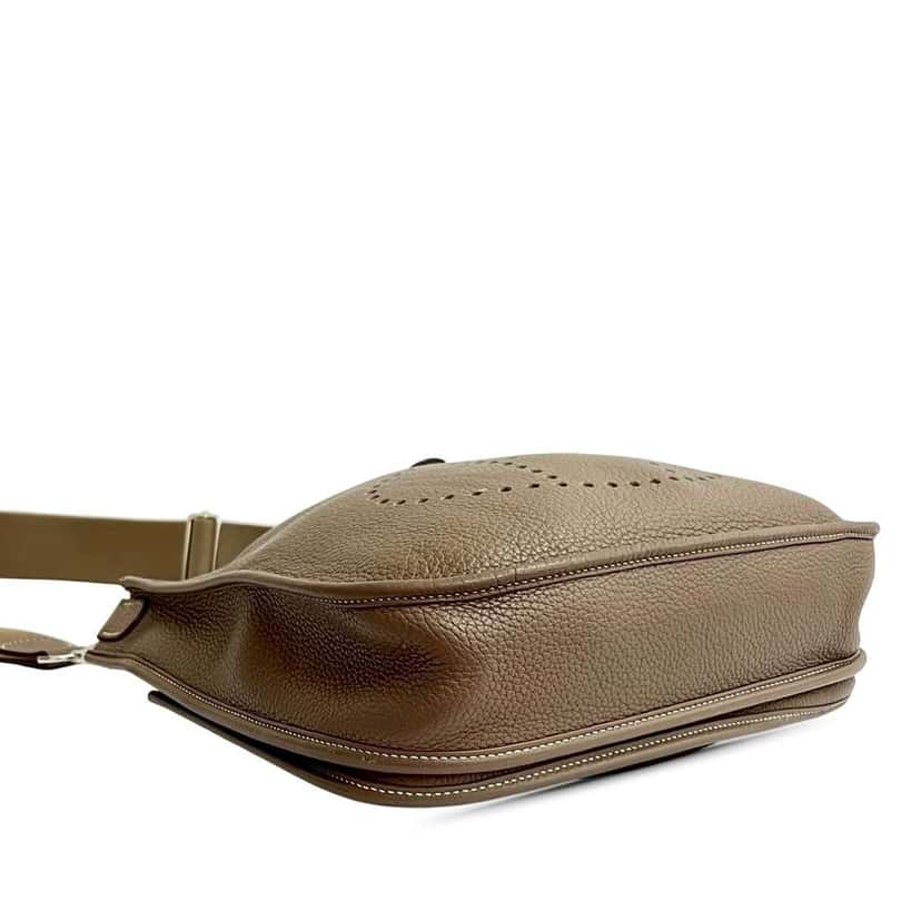 Hermès Clemence Evelyne III PM Brown Leather Good condition - Inside View