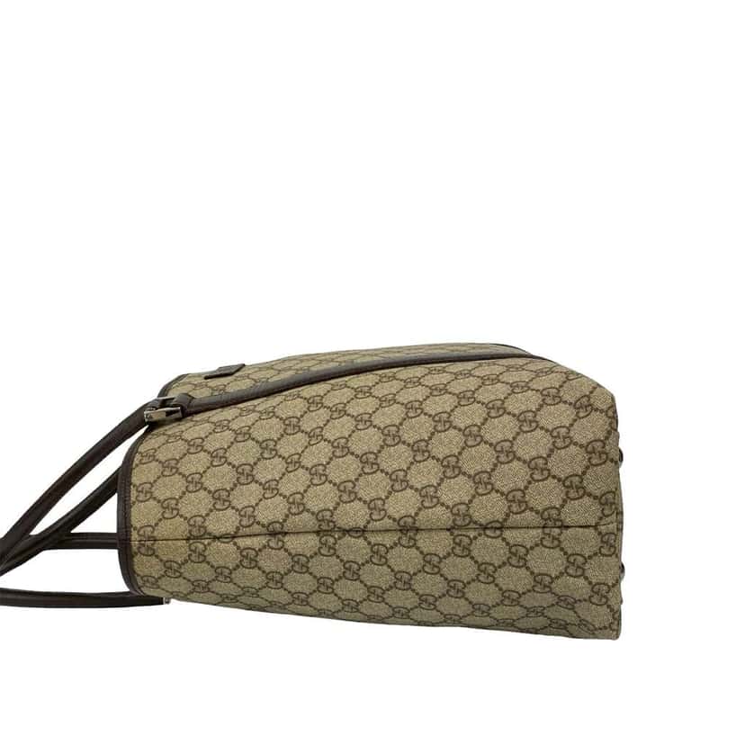 Gucci GG Supreme Tote Brown Canvas Good condition - Box View