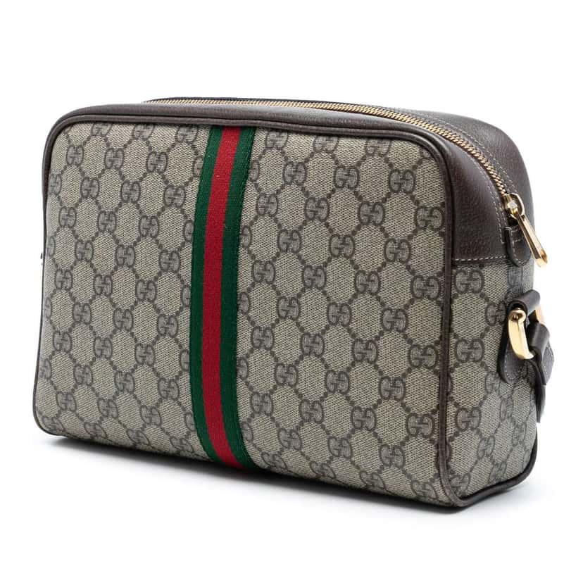 Gucci GG Supreme Ophidia Crossbody Brown Canvas Very good condition - Back View