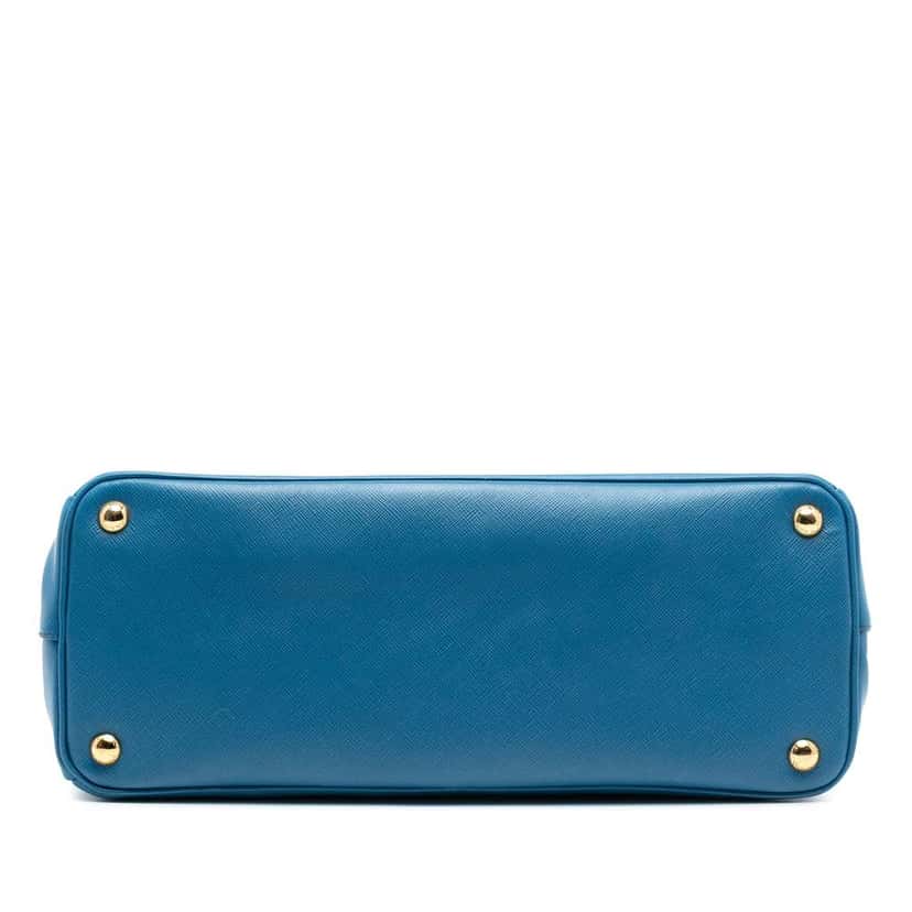 Prada Saffiano Lux Parabole Tote Blue Leather Very good condition - Inside View