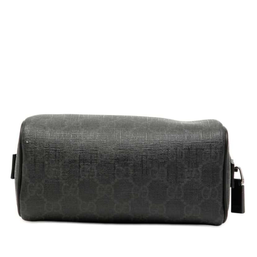 Gucci GG Supreme Pouch Black Canvas Good condition - Inside View
