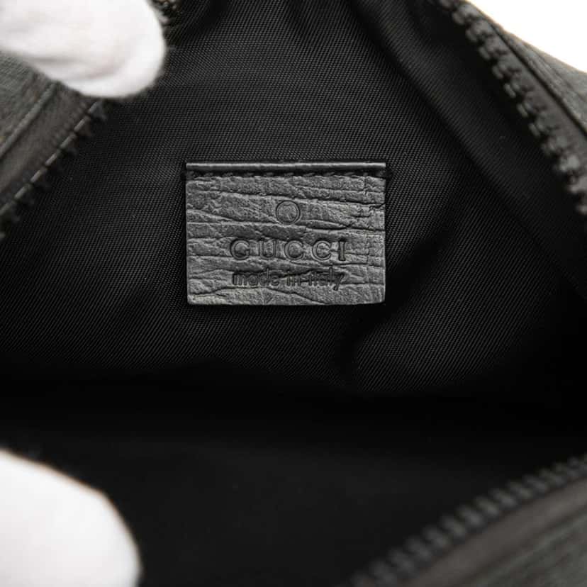 Gucci GG Supreme Pouch Black Canvas Good condition - Box View