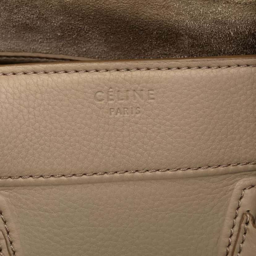 Celine Medium Leather Luggage Phantom Tote Brown Leather Good condition - Box View