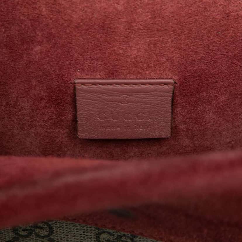 Gucci Small GG Supreme Blooms Dionysus Crossbody Brown Canvas Very good condition - Box View