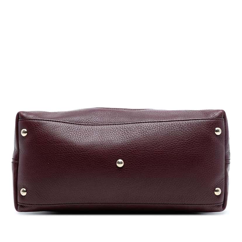 Gucci Small Leather Soho Working Satchel Red Leather Very good condition - Inside View