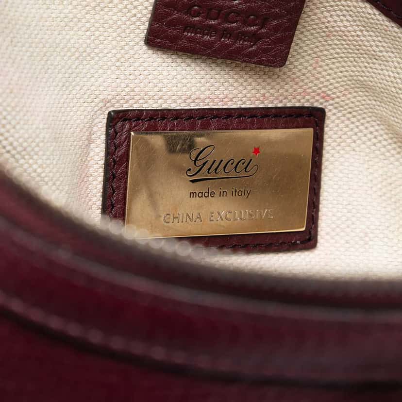 Gucci Small Leather Soho Working Satchel Red Leather Very good condition - Box View