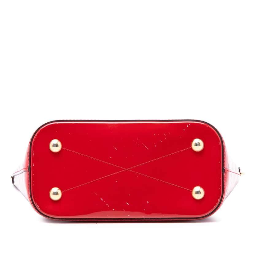 Louis Vuitton Monogram Vernis Montebello PM Red Leather Very good condition - Inside View