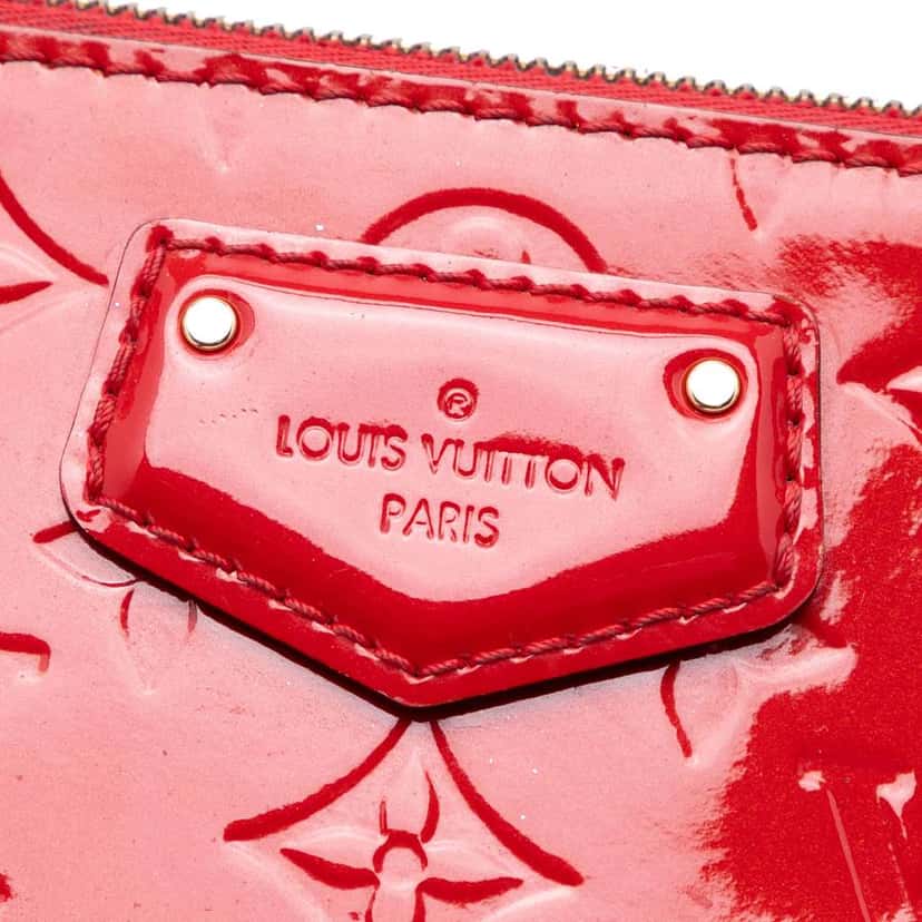 Louis Vuitton Monogram Vernis Montebello PM Red Leather Very good condition - Box View