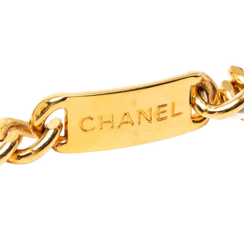 Chanel Gold Plated CC Medallion Chain Belt Gold Metal Very good condition - Inside View
