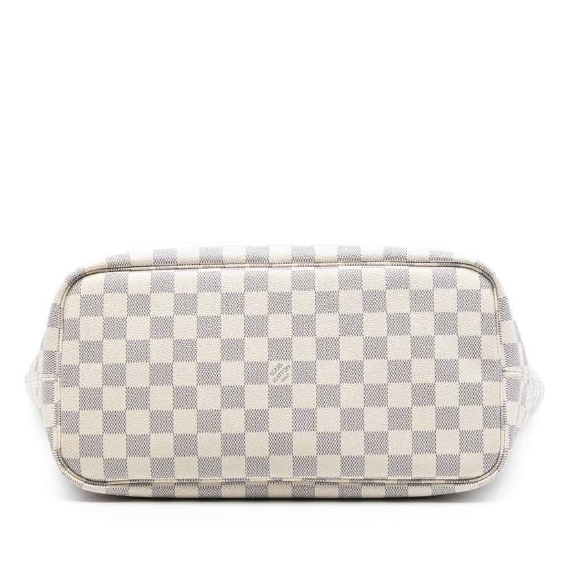 Louis Vuitton Damier Azur Neverfull MM White Good condition - Inside View