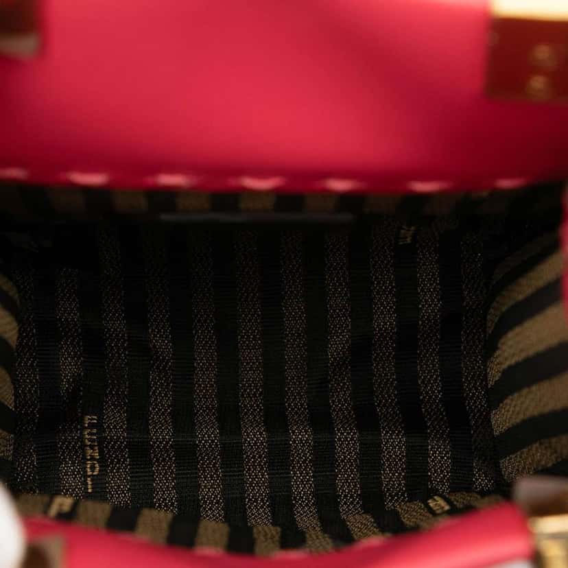 Fendi Mini Leather Sunshine Shopper Tote Pink Leather Very good condition - Model View