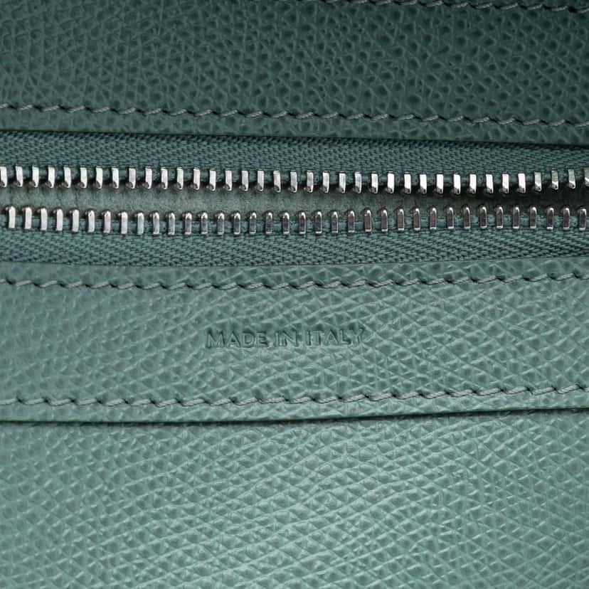 Celine Small Grained Calfskin Vertical Cabas Tote Green Leather Very good condition - Box View