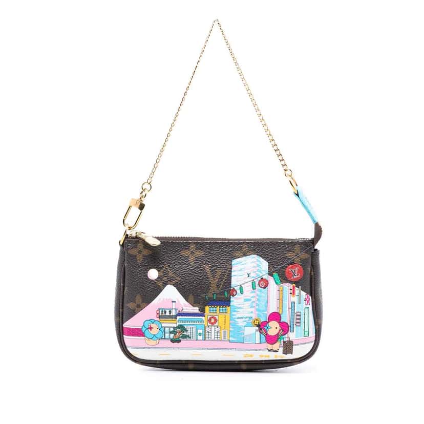 Louis Vuitton Monogram Vivienne in Tokyo Mini Pochette Accessoires Brown Good condition - Front View