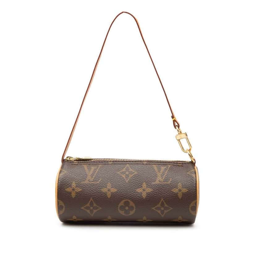 Louis Vuitton Monogram Papillon Pochette Brown Good condition - Front View