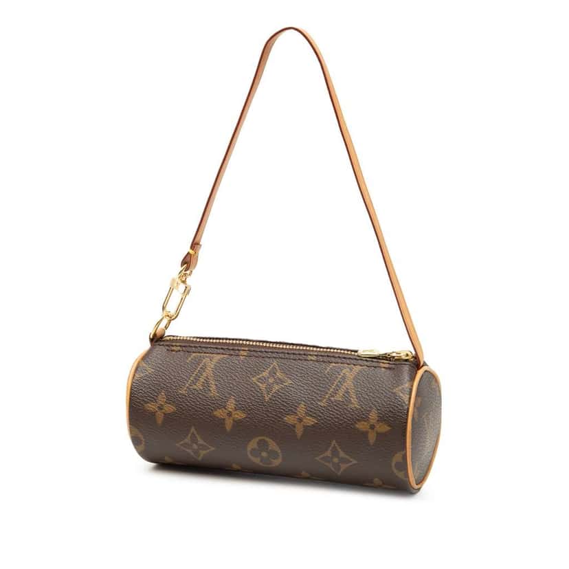 Louis Vuitton Monogram Papillon Pochette Brown Good condition - Back View