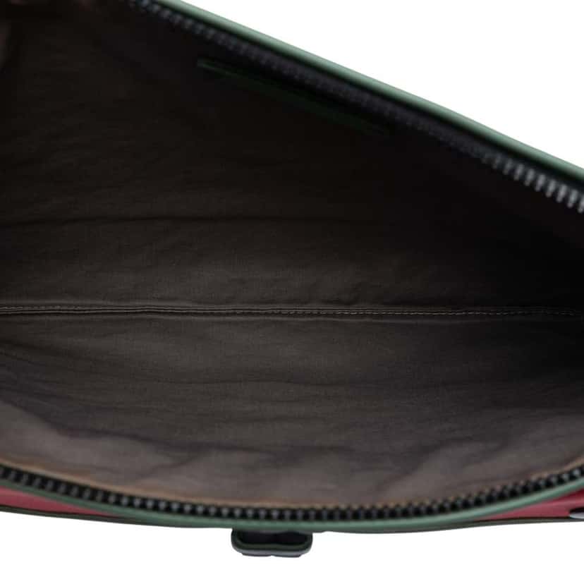 Bottega Veneta Canvas and Nappa Intrecciato Clutch Red Canvas Very good condition - Model View
