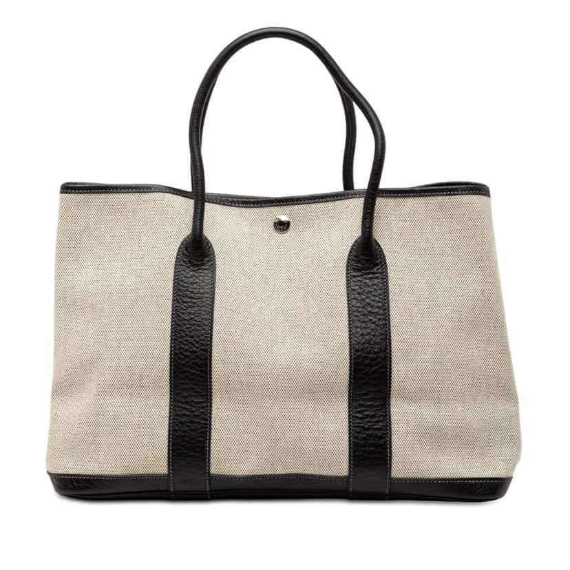 Hermès Toile and Negonda Garden Party 36 Brown Canvas Good condition - Front View