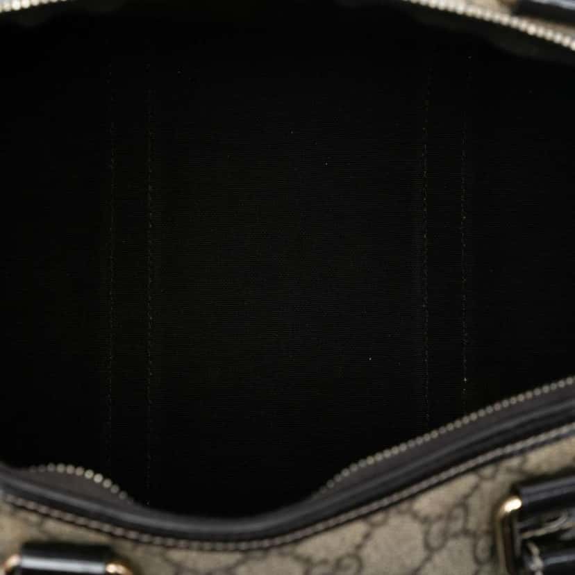 Gucci Medium GG Supreme Joy Boston Bag Brown Canvas Good condition - Model View