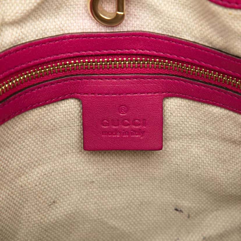 Gucci Medium Leather Soho Chain Tote Red Leather Very good condition - Box View