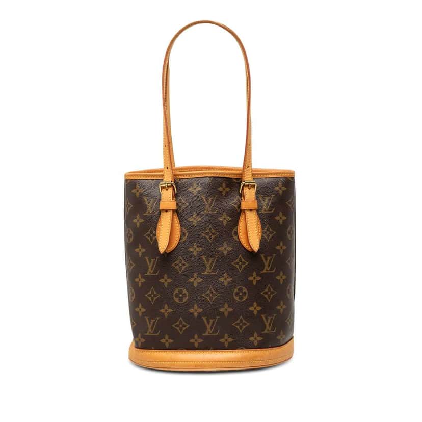 Louis Vuitton Monogram Petit Bucket Brown Good condition - Front View