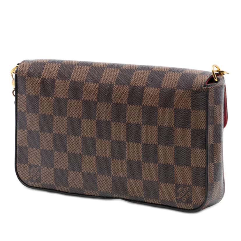 Louis Vuitton Damier Ebene Pochette Felicie Brown Very good condition - Back View