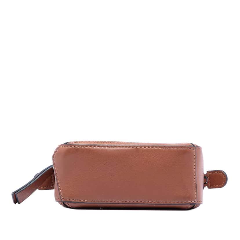 Loewe Nano Calfskin Puzzle Satchel Brown Leather Good condition - Inside View