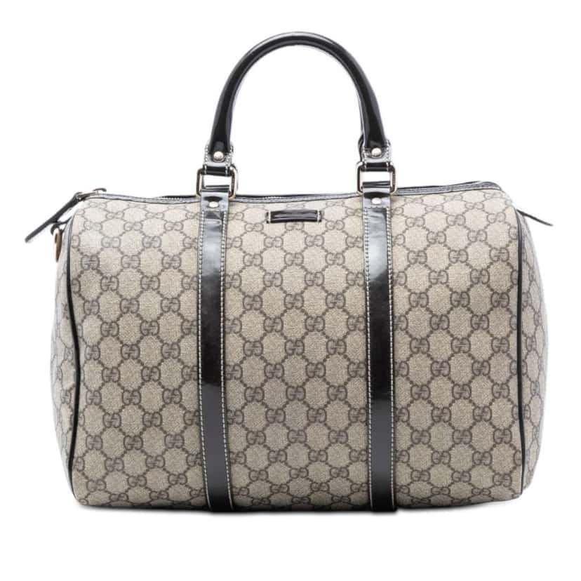 Gucci Medium GG Supreme Joy Boston Bag Brown Canvas Good condition - Front View