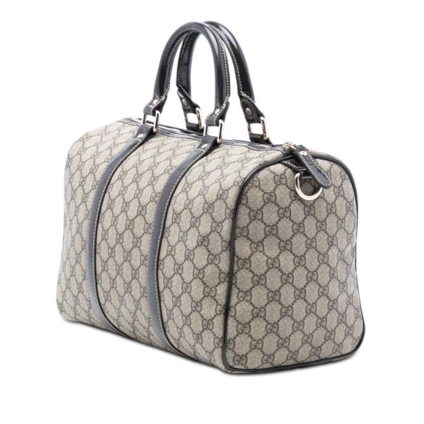 Gucci Medium GG Supreme Joy Boston Bag Brown Canvas Good condition - Back View